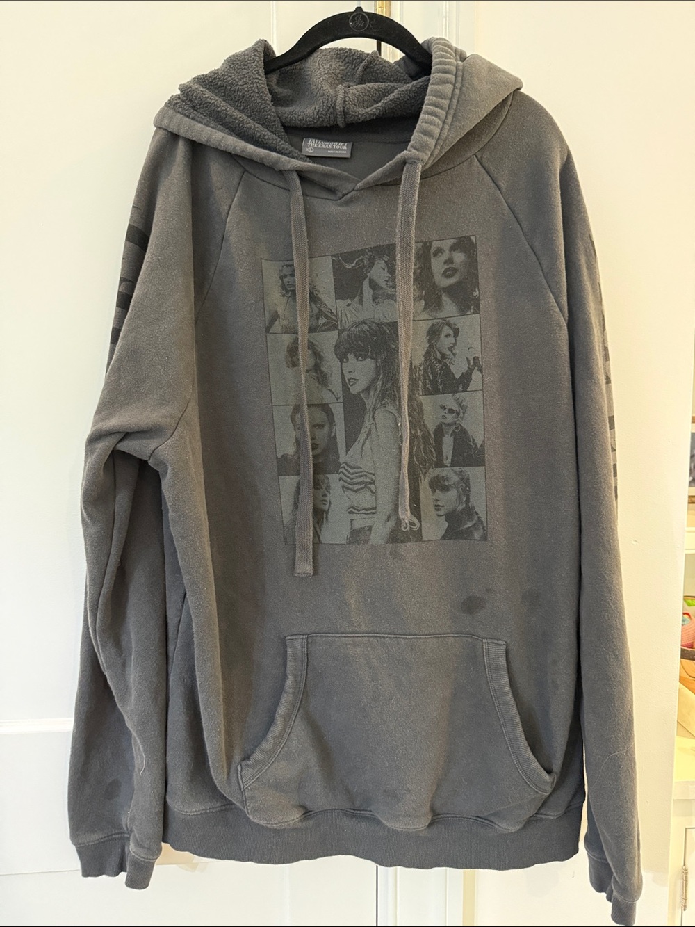 Official eras tour!!!Taylor Swift Charcoal Gray Photo-Panel Hoodie. UNISEX